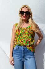 Load image into Gallery viewer, Floral 70s Top
