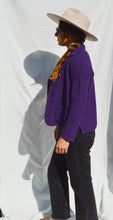 Load image into Gallery viewer, Purple Wool Cardigan