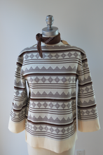 Load image into Gallery viewer, Brown and Creme Top