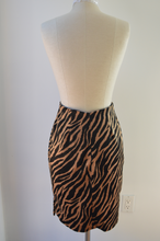 Load image into Gallery viewer, Fuzzy Zebra Print Skirt