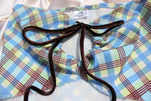 Load image into Gallery viewer, Jane Top - Brown and Blue Plaid