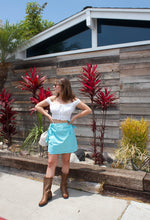 Load image into Gallery viewer, Awni Wrap Skirt - Blue Plaid