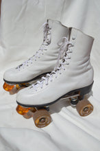 Load image into Gallery viewer, White Vintage Roller Skates
