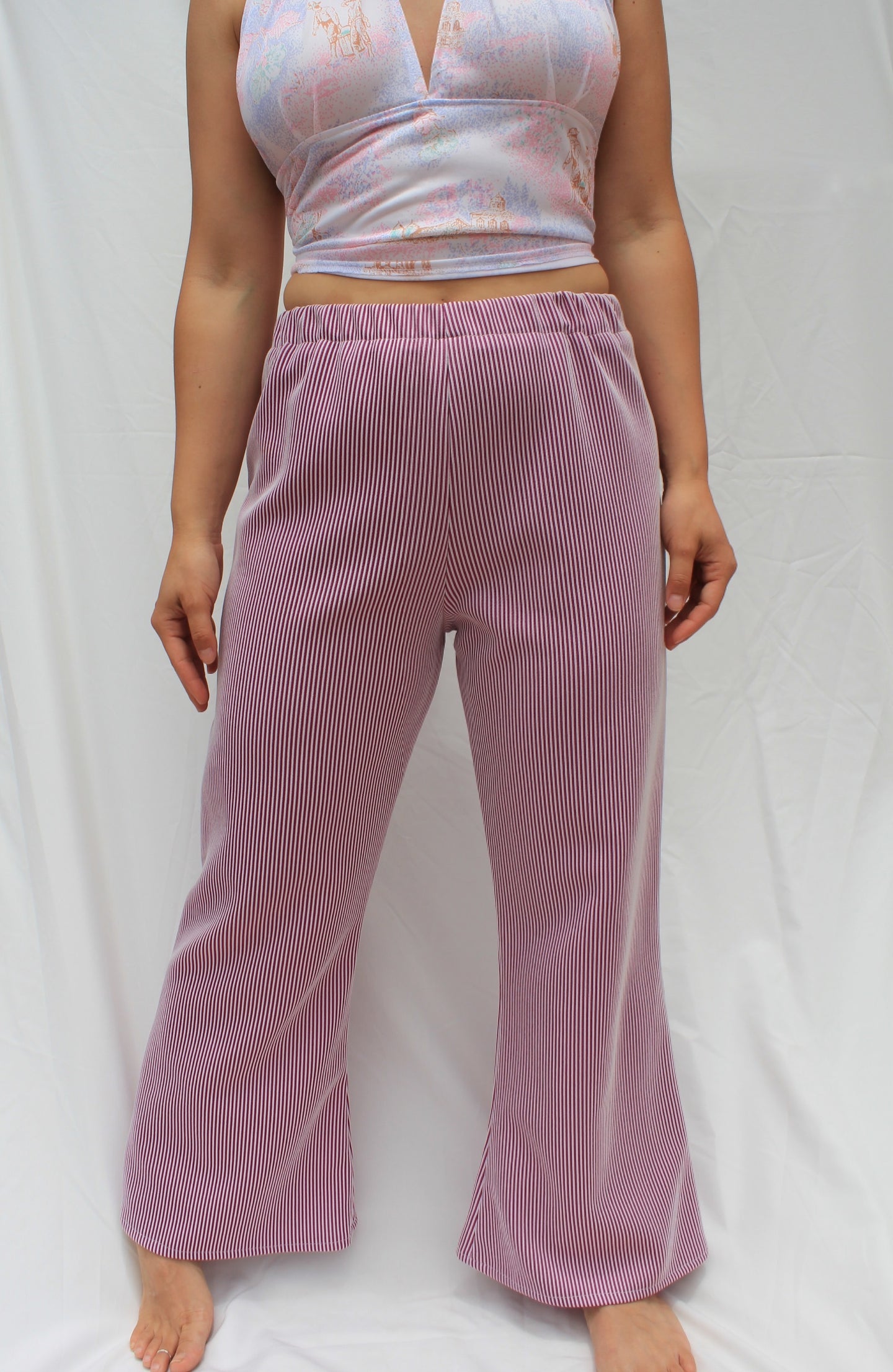 Maisey Pants - Purple Stripe