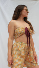Load image into Gallery viewer, Jane Top &amp; Zephyr Shorts- Brown Floral
