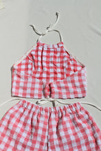 Load image into Gallery viewer, Rodi Top and Zephyr Shorts - Pink Plaid
