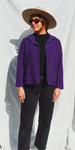 Load image into Gallery viewer, Purple Wool Cardigan
