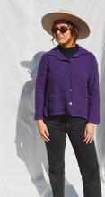 Load image into Gallery viewer, Purple Wool Cardigan
