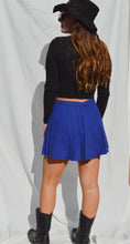 Load image into Gallery viewer, Blue Wool Pleated Skirt
