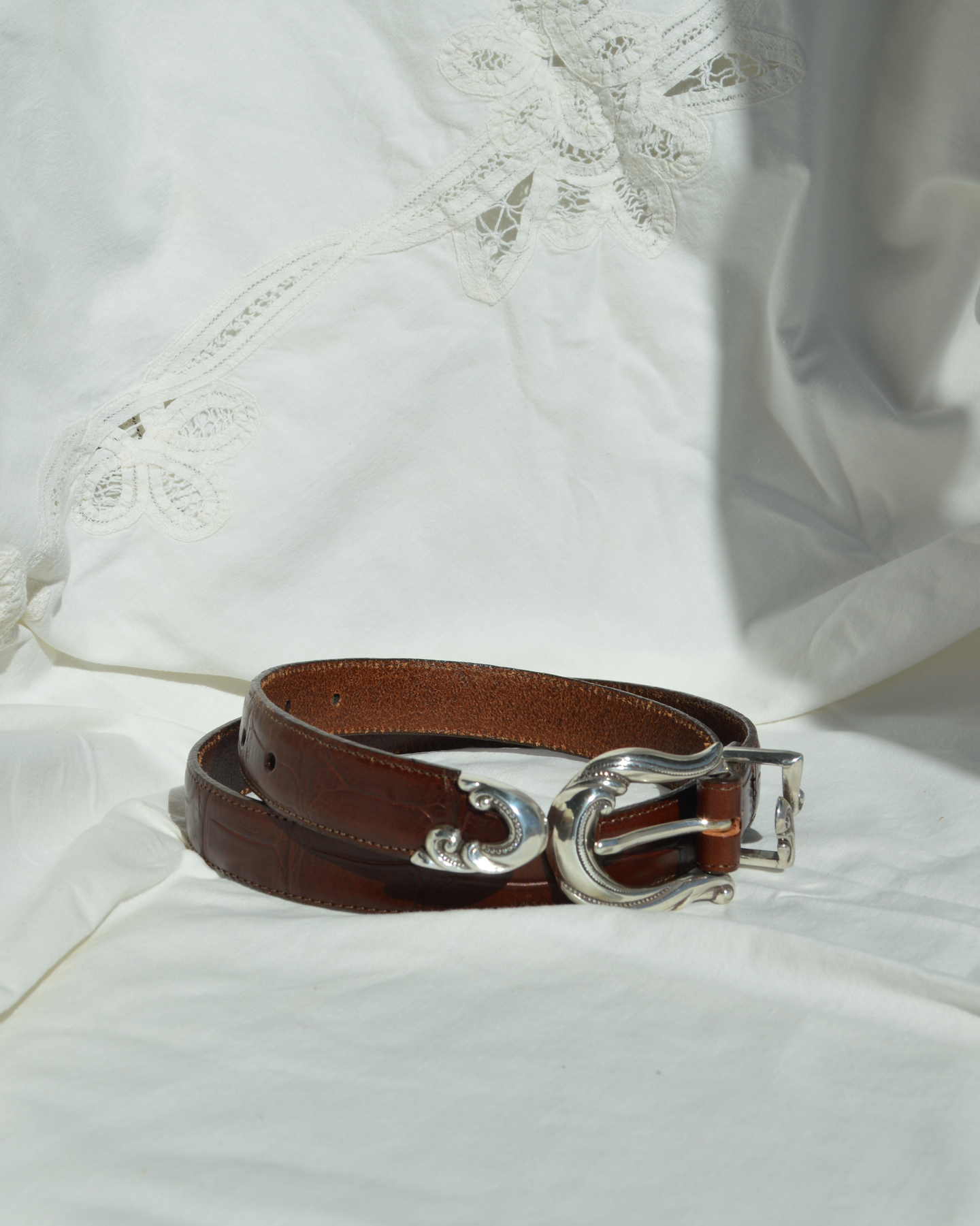 Leather and Silver Belt